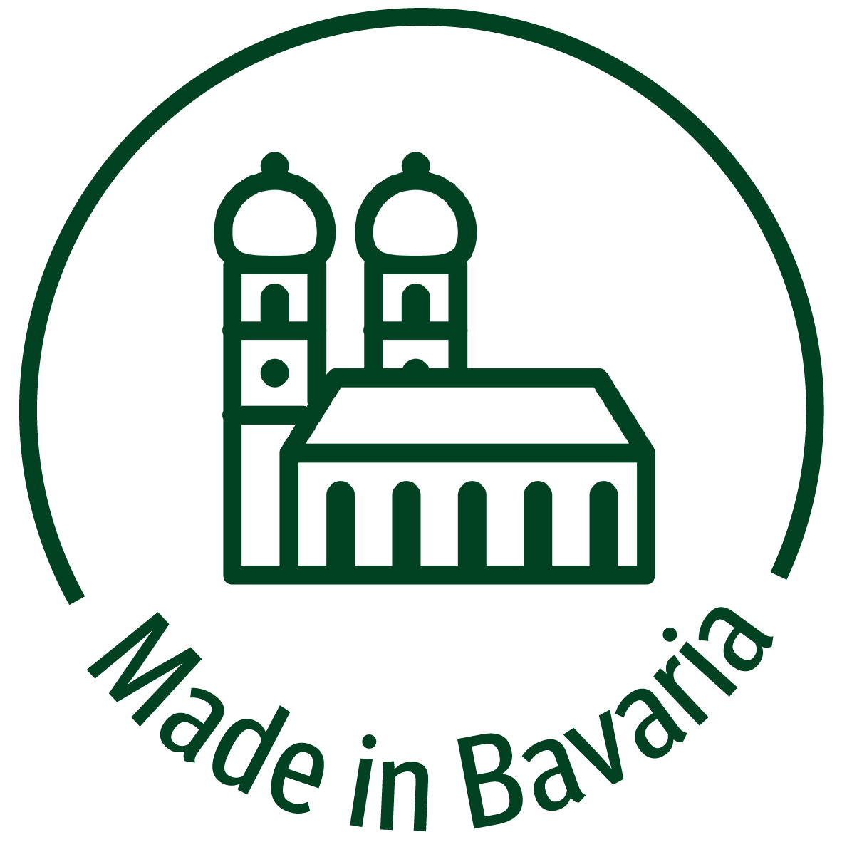 Made in Bavaria Symbol - Icon zeigt regionale Herstellung aus Bayern, Deutschland