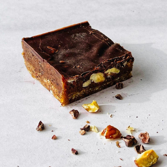 crunchy almond karamell vegan glutenfrei